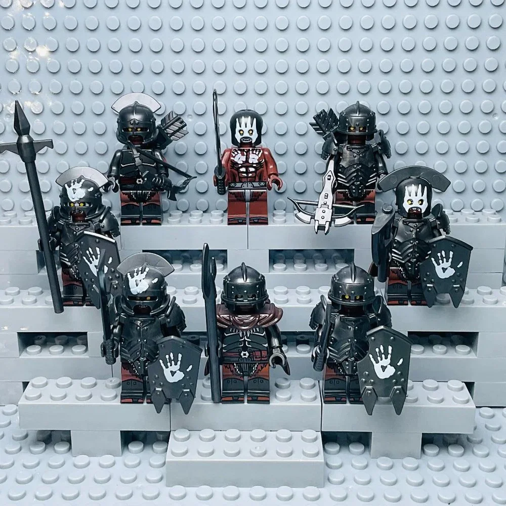 Lord of the Rings Orcs Custom MiniFigures Lot of 8